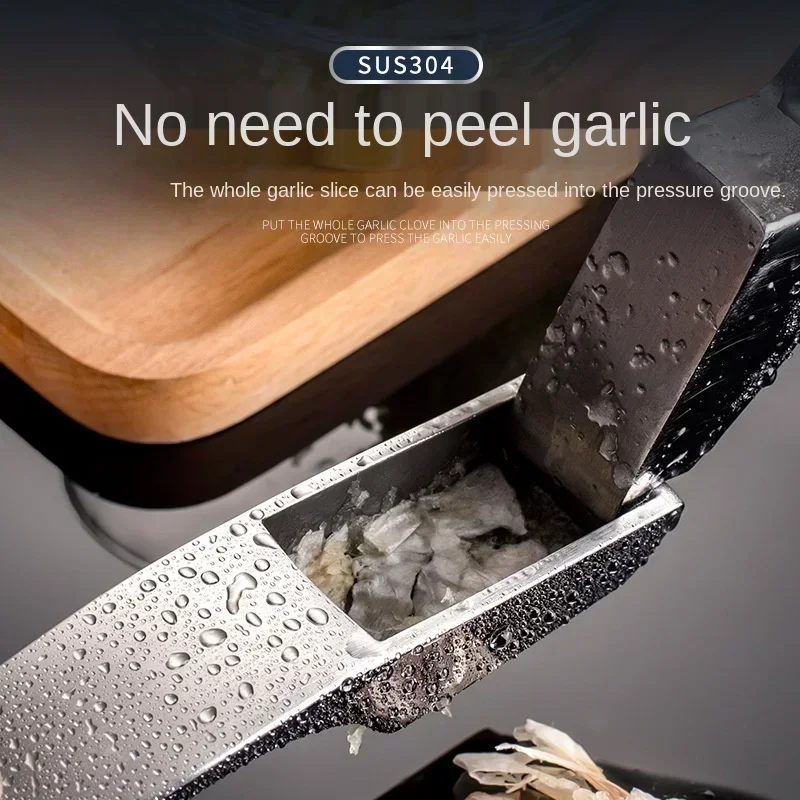 Detachable precision casting 304 stainless steel garlic press household manual garlic squeezer mashing garlic kitchen tools