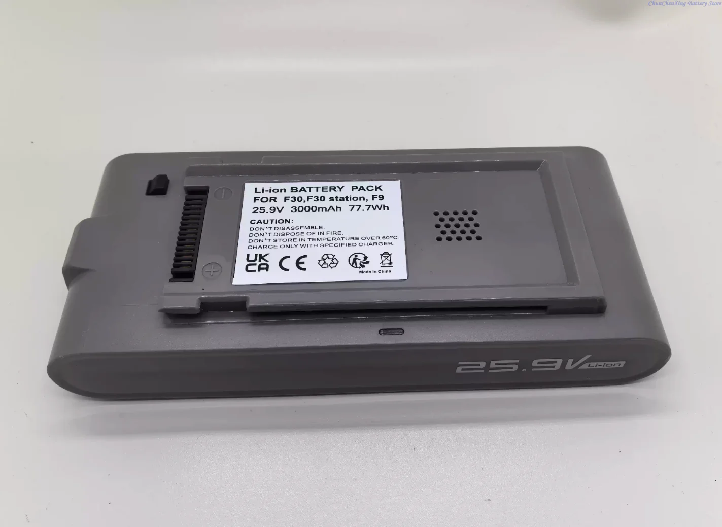 

ALLCCX 25.9V 3000mAh Vacuum cleaner battery for Midea F30, F30 station