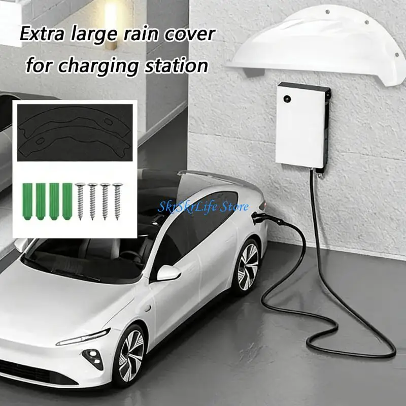 

E65E Защитная крышка корпуса камеры наблюдения Пластиковая конструкция Дождевик для камеры безопасности Универсальная простая