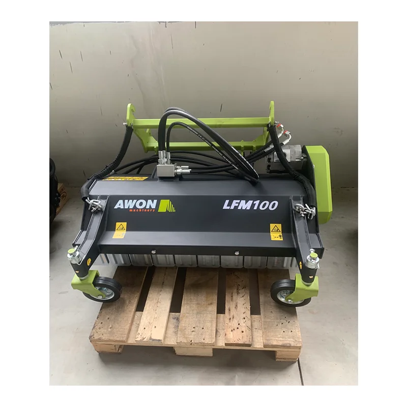 

Awon Factory Sale LFM100 166kg 5-7km/h Working Speed Mulcher Loader Flail Mower With Hydraulic Motors