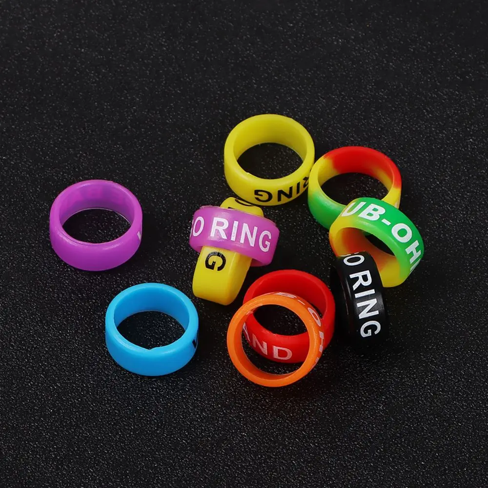 10pcs Multipurpose Fishing Rod Protector Anti-Slip Ring O-shaped Ring Fishing Tackle Protective Case