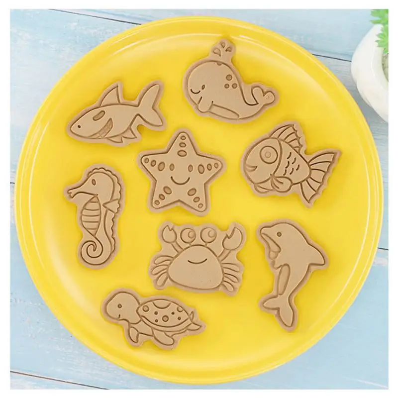 Biscuit Mold Set Perfect For Christmas Baking Lovely Christmas Themed Cookie Mold Marine Animal Mold Cookies Tool There Must Be