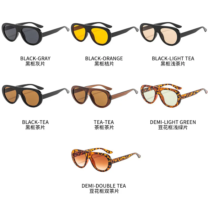 Mode Übergroßen Hip Hop Sonnenbrille Männer Frauen Shades Marke Designer Gläser Trend Männlich Punk Brillen Weibliche UV400 – Detail 2