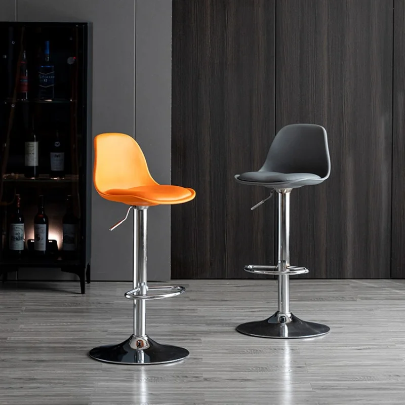 Tabouret haut moderne et minimaliste avec dossier, chaise de levage, réception, caisse, bar, ménage, recommandé