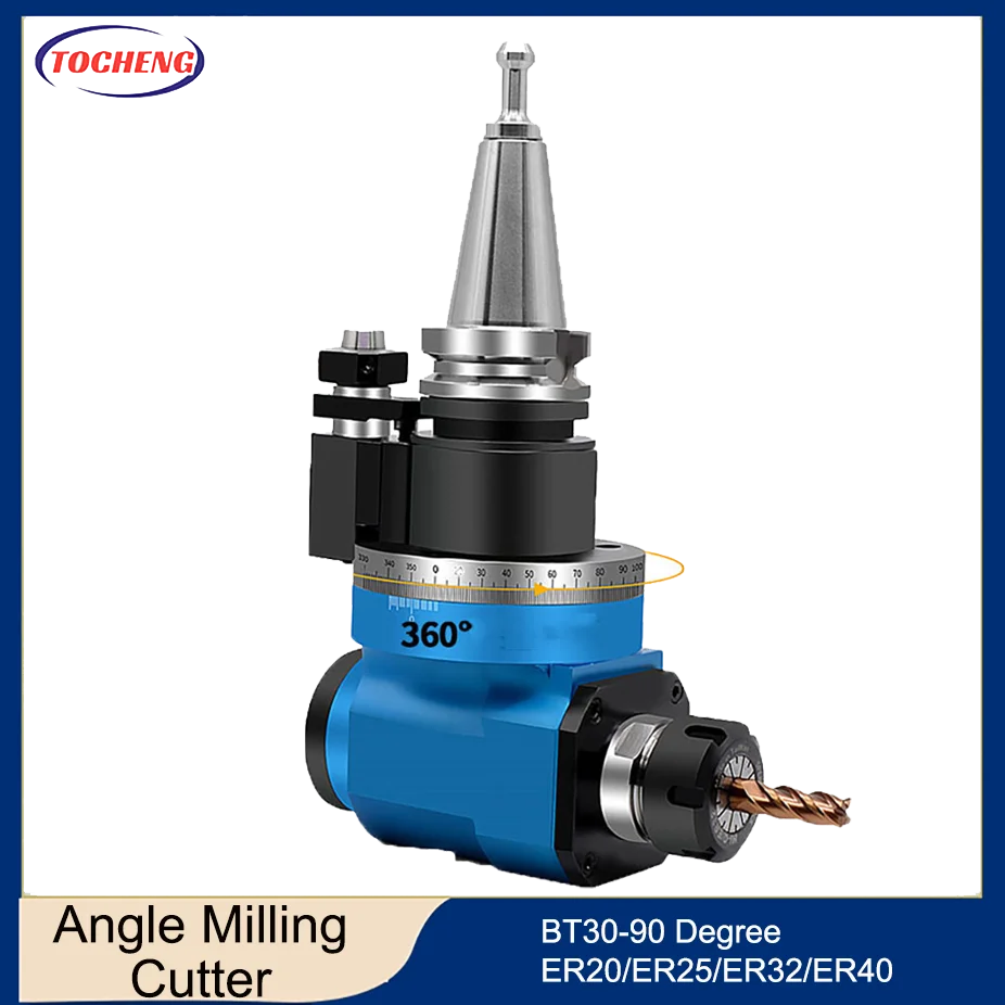 

CNC Machining center BT30-90 degree angle head side milling cutter handle BT30-AGER25 32 40 right angle milling head