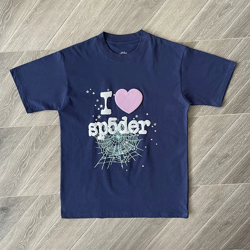 

Pure Cotton ort Sve T-irt ex Youthful Sle round Ne Casual Wear Summer Faion I Heart Tee