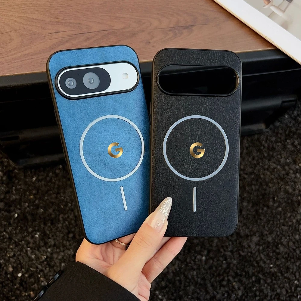 Étui de téléphone magnétique en cuir Crazy Horse de luxe pour Google Pixel 11 Pro XL 10 9 8 7 Pro 10A 9A, protection de charge sans fil