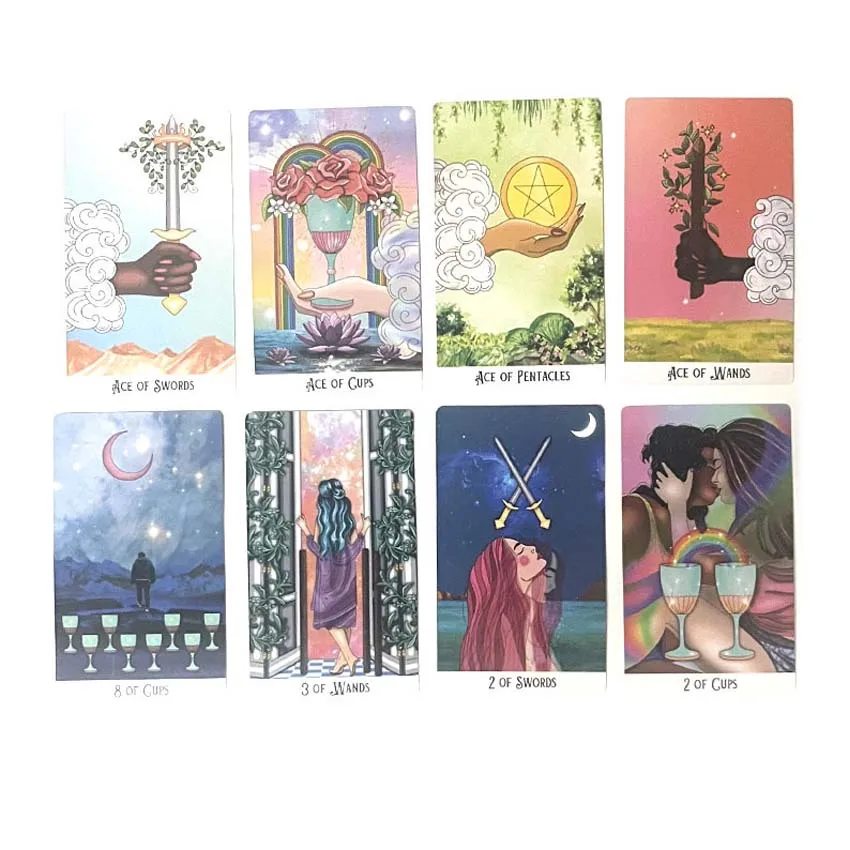 12x7cm Mystic Soul Tarot Deck  Paper Manual Card Games 78Pcs