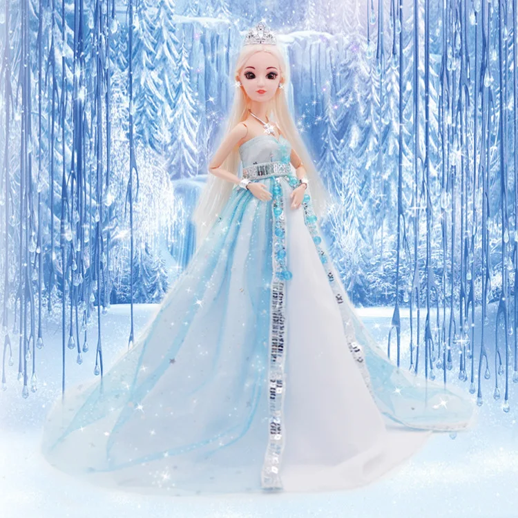 30cm Beautiful Girl Princess Wedding Doll Movable Joints Fashion Dress Up Girls Play House Toys Children Birthday Gift