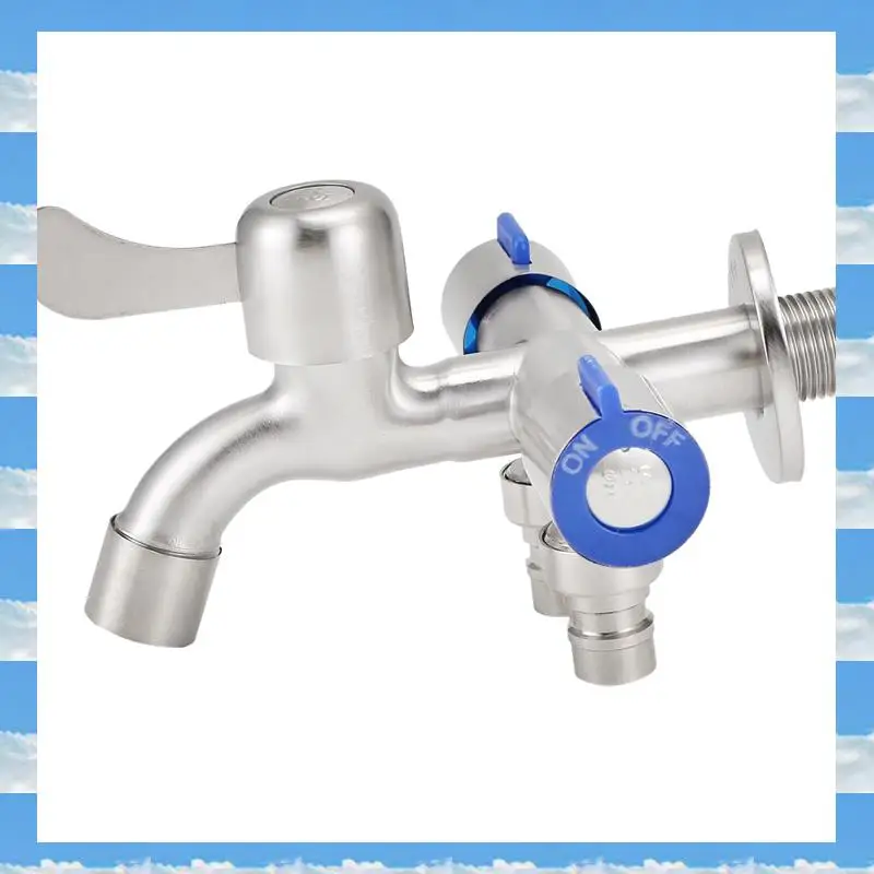 

A11I трехходовой кран из нержавеющей стали, смеситель для раковины, стиральная машина, 2-ходовой угловой клапан с лентой