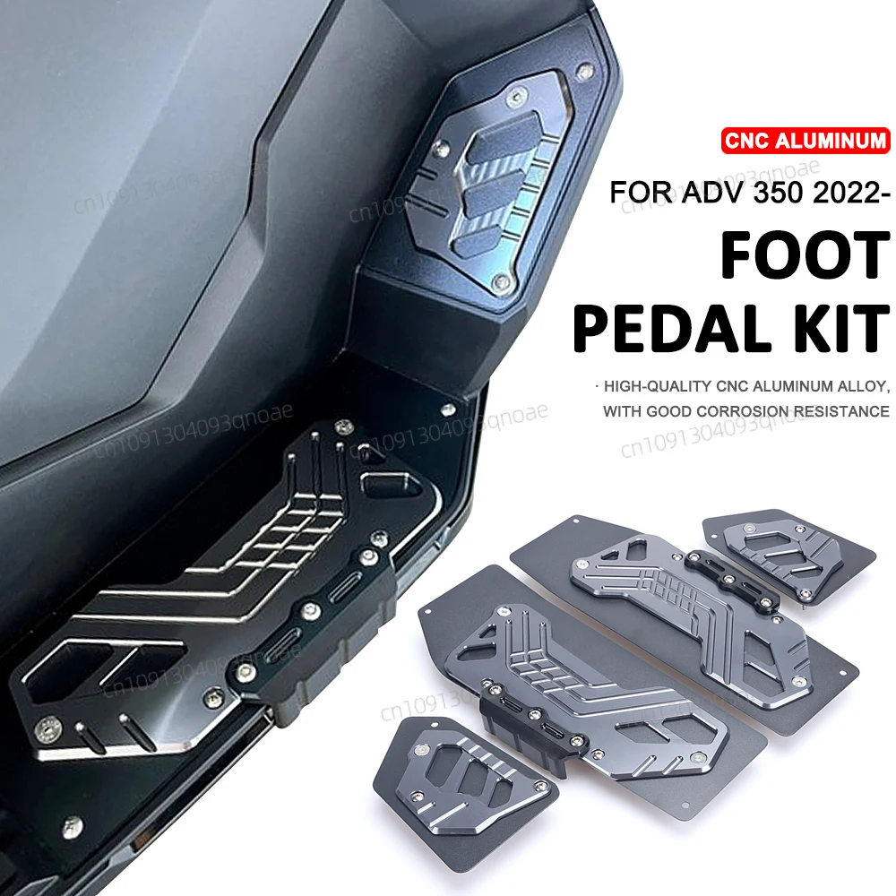 

New ADV350 2022 2023 Motorcycle Footrest Foot Rest Pads Pedal Plate Board Pedals FootBoard Accessories For HONDA ADV 350 ADV-350