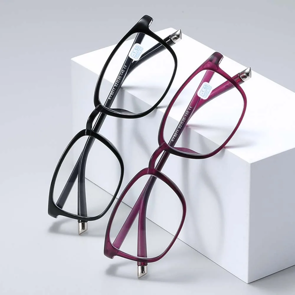 نظارات قصر النظر نظارات قصر النظر نظارات مربعة العناية بالرؤية نظارات الكمبيوتر 0 -1.0 إلى -6.0 نظارات قصر النظر #4