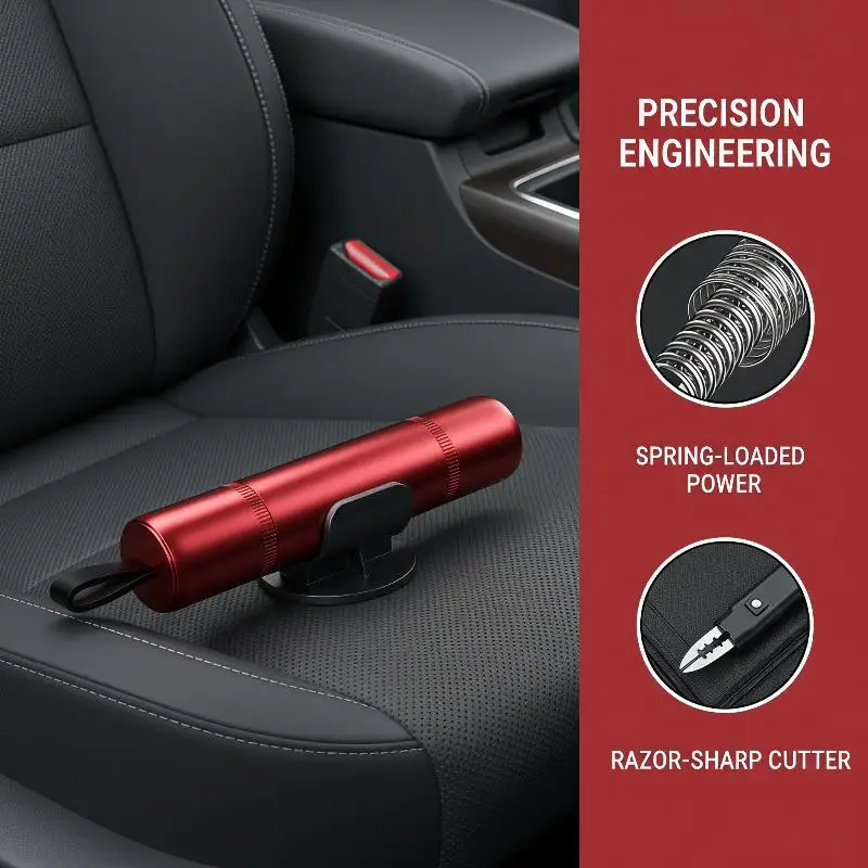 Car Safety Hammer High Hardness Auto Emergency Tool Seat Belt Cutter Window Breaker for Vehicle Fire Flood Escape Use 1 PCS