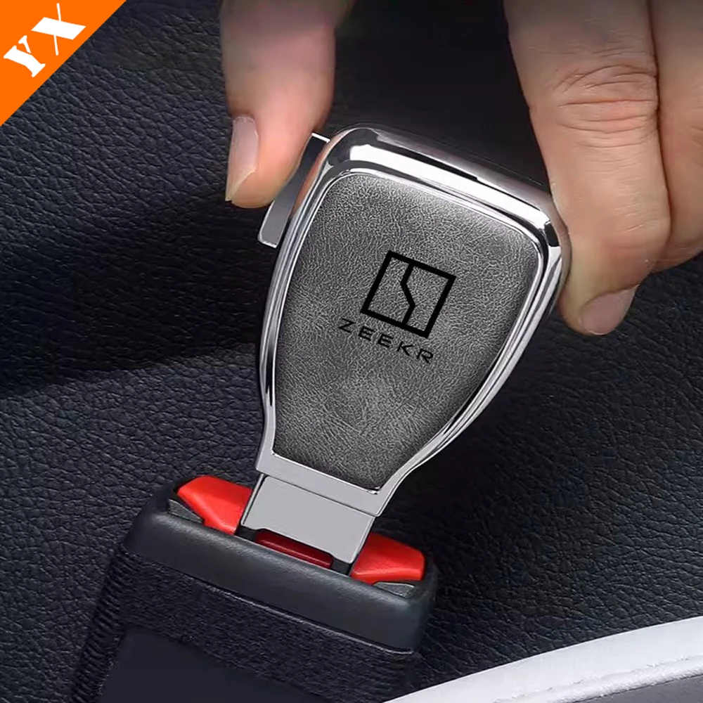 For Geely Zeekr 001 2021-2024 Accessories Stainless Seat Belt Clip Extender Seatbelt Lock Buckle Extension Plug