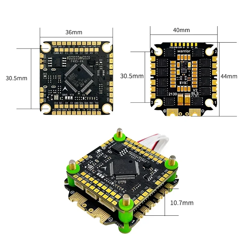 Aocoda-RC F405 V4 F455S/F465S フライトコントローラー & 55A/65A 4in1 ESC コンボ 30x30mm 3-6S FPV フリースタイルドローン用