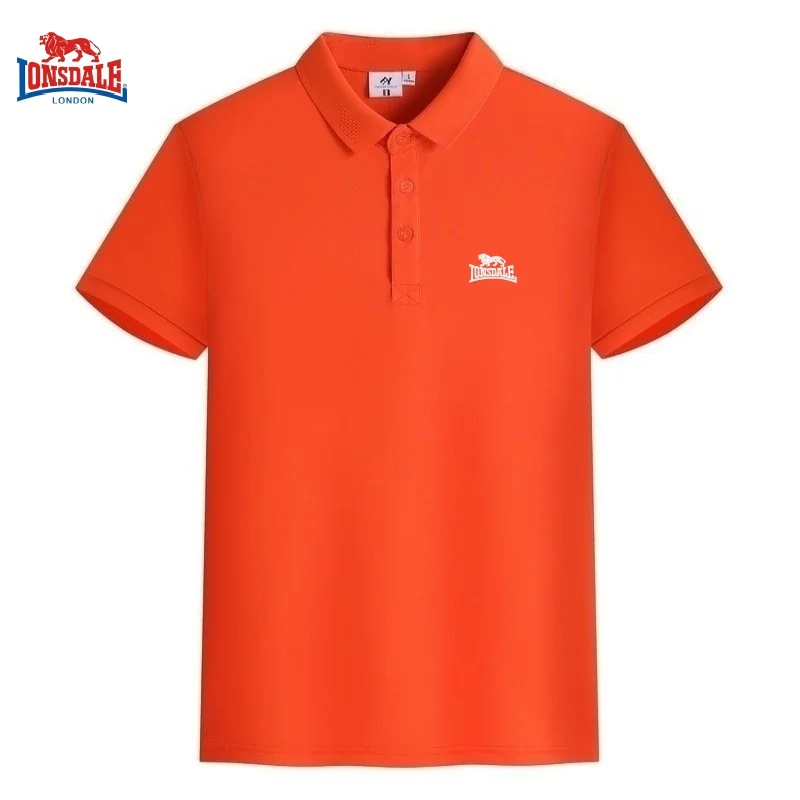 Summer men's high-quality short sleeved polo shirt new fashionable, casual, comfortable, cool and breathable top