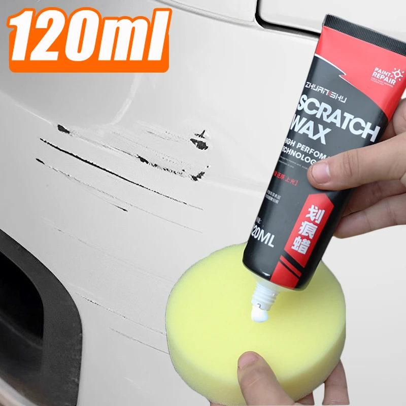 120ml Car Surface Scratch Repair Wax Polishing Waxing Tool Set Auto Paint Scratch Remover Abrasive Cars Cosmetic Accessories