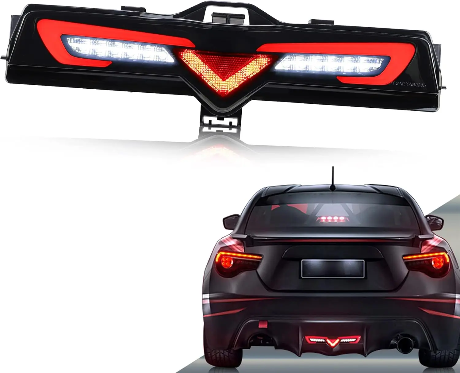 

Led Bumper Light Compatible with Toyota GT86 2012-2019, Subaru BRZ 2013-2018, With Brake Reverse Fog Running Function, Smo