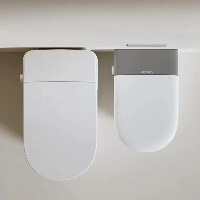 Modern Wall Hung Smart Toilet Bidet Rimless Toilet with Heated Seat Warm Air Drying Automatic Flush Bathroom Sanitary Ware
