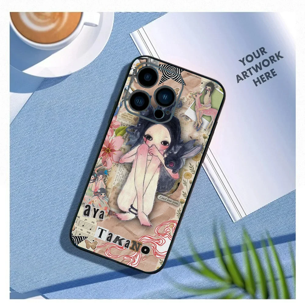 Aya Takano Japanese Painter Phone Case For Iphone 15 11 13 14 Pro Max 7 8 Plus X Xr Xs Max Se2020 12mini Cover Case