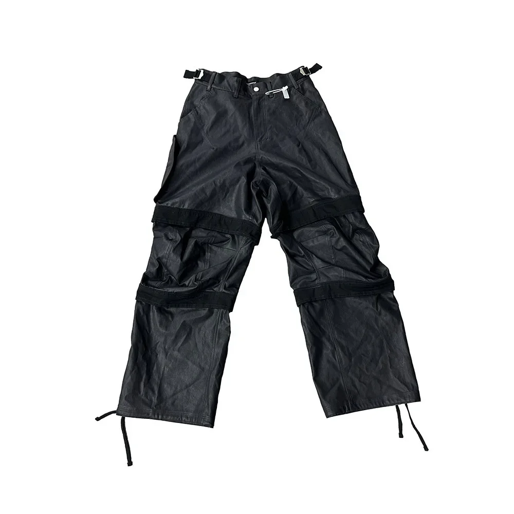 NIGO Men's Casual Straight Leg Baggy Jeans High Street Trend Wide Leg Denim Pants #NGTOP11869