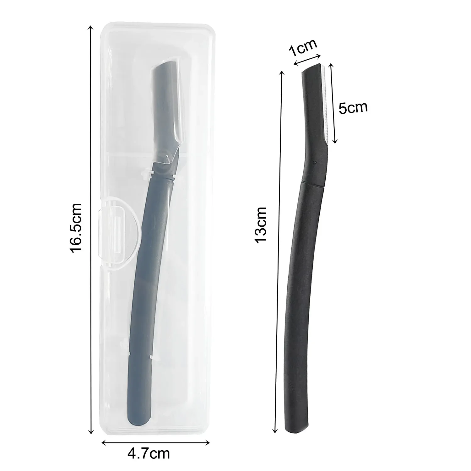 Kit rasoio per sopracciglia Barba Trimmer Dermaplaning Strumento Shaper Rasoio per viso per barba Baffi Rasoio con 6 set di lame