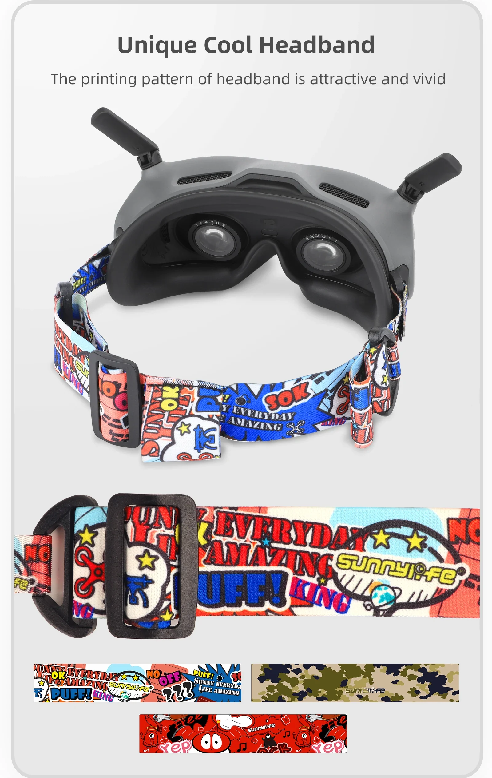 Headband Soft Elastic Head Strap Adjustable for DJI Avata Goggles 2/FPV Goggles V2 Glasses Accessories