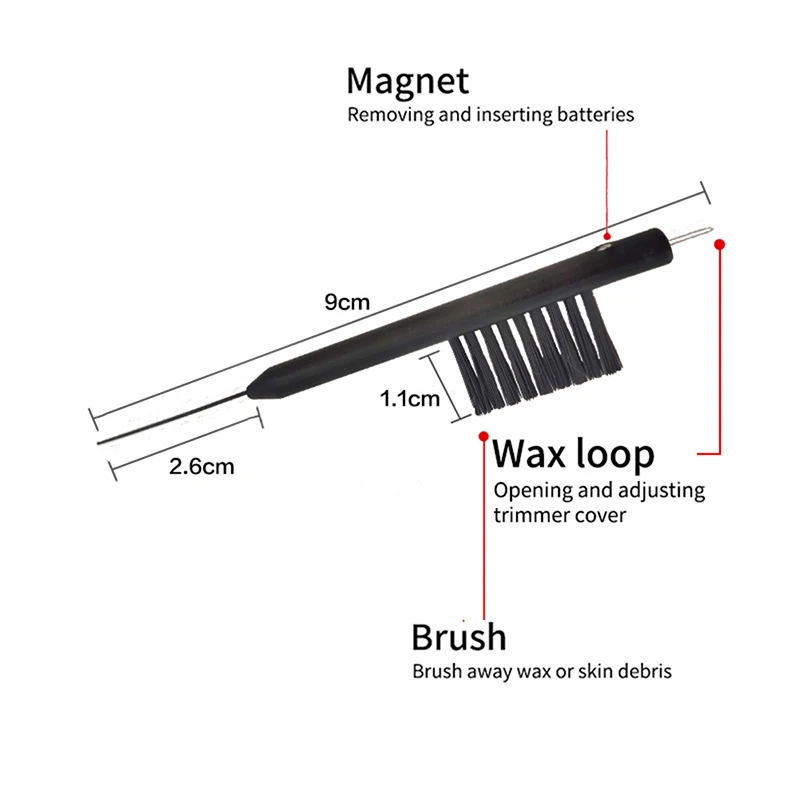 3Pcs cleanung tools Hearing Aid Cleaning Care Kit Cleaning Brush Ventilation Rods Screwdrivers
