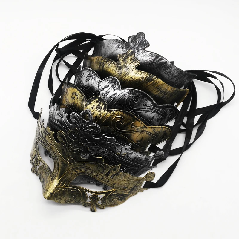 Retro Tiara Halloween Mask Unisex Sexy Eye Mask for Women Men Rome Bronze Fancy Carnival Dress Costume Party Supplies Cosplay