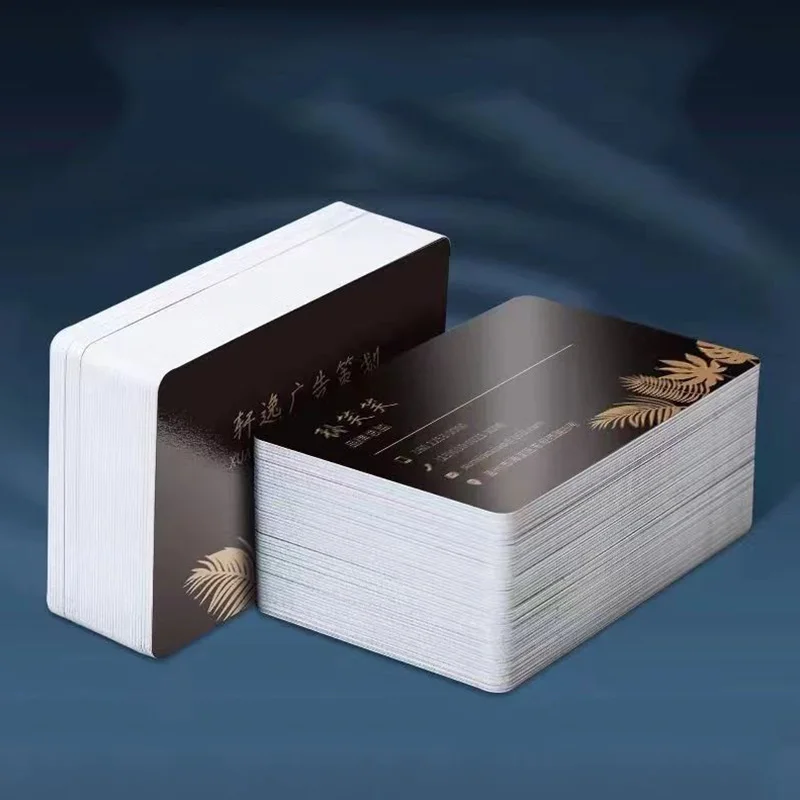 Customized Personalized PVC Business Cards WaterprooF Frosted Material Freerounded CornersThank You Card Matte Businesscard Logo