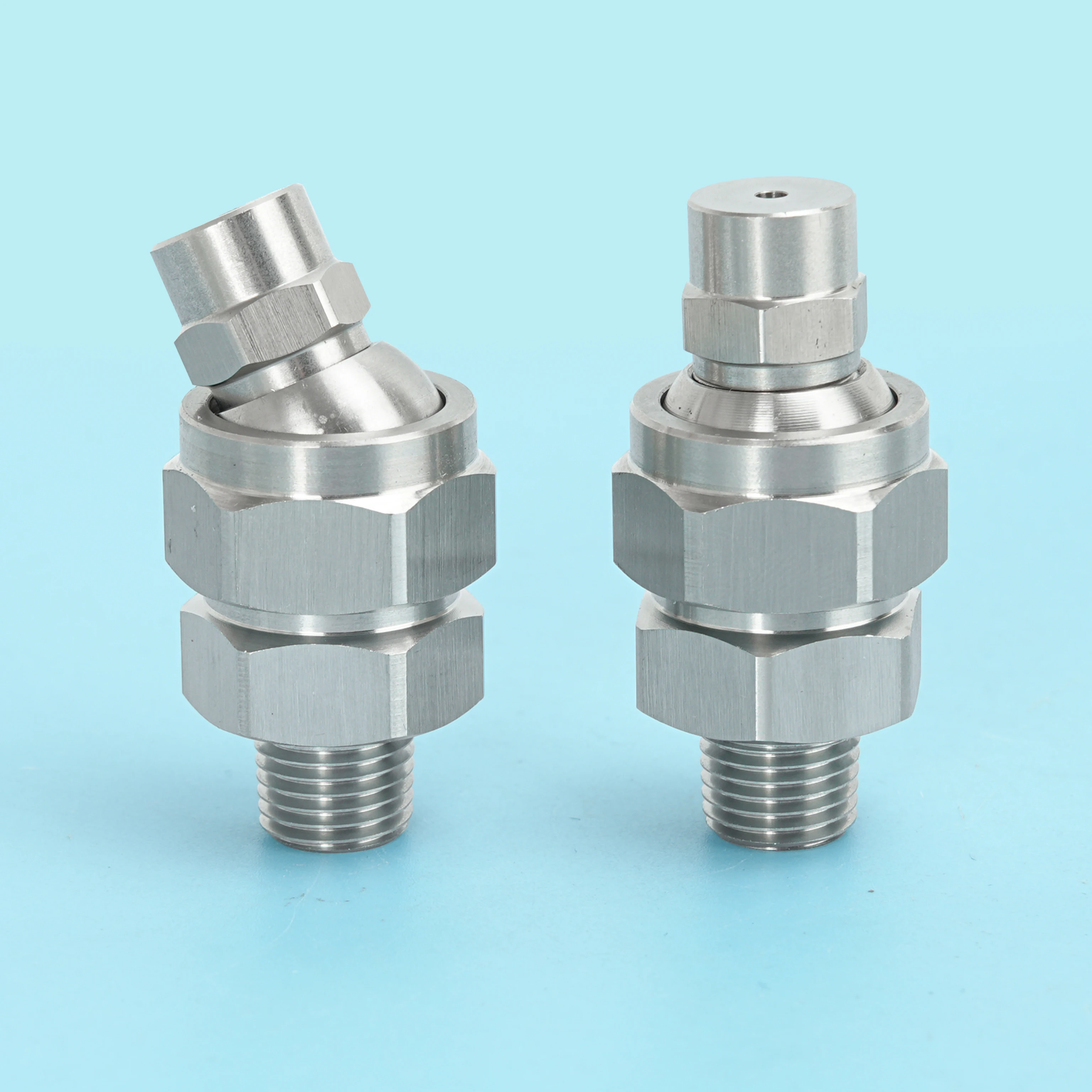 1PC 304SS Adjustable Ball Joint Nozzle 155 Degree Universal Spray Nozzle for Industrial Cleaning Humidification Dust