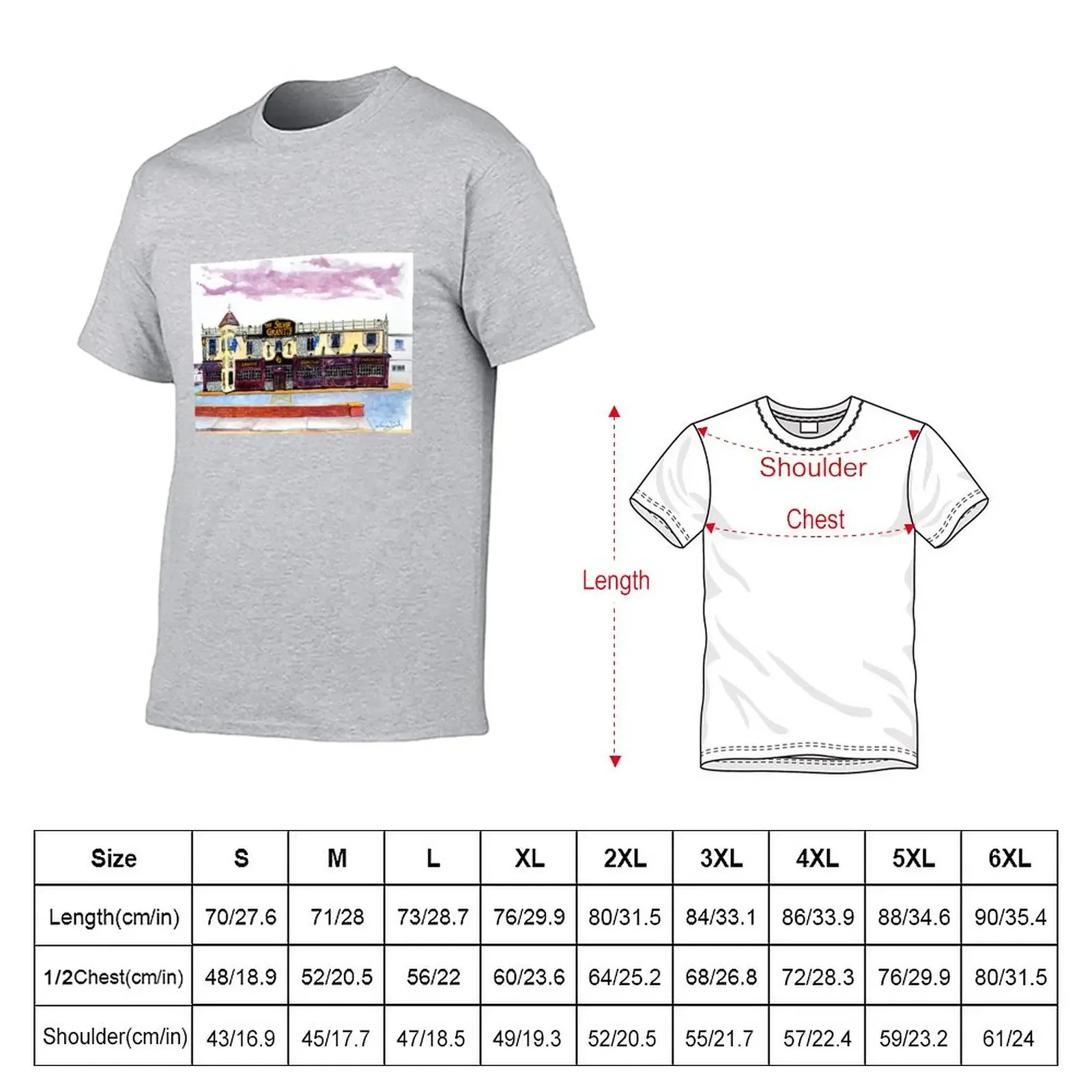 The Silver Granite Pub, Palmerstown (Dublin, Ireland) T-Shirt customs design your own summer clothes Men's cotton t-shirt