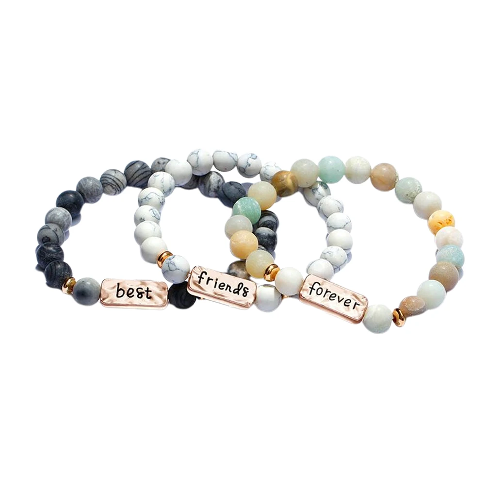 

3pcs Chain Bracelet Stylish Creative Casual H Chain Unique Creative Casual Birthday Gift Men Women Premium