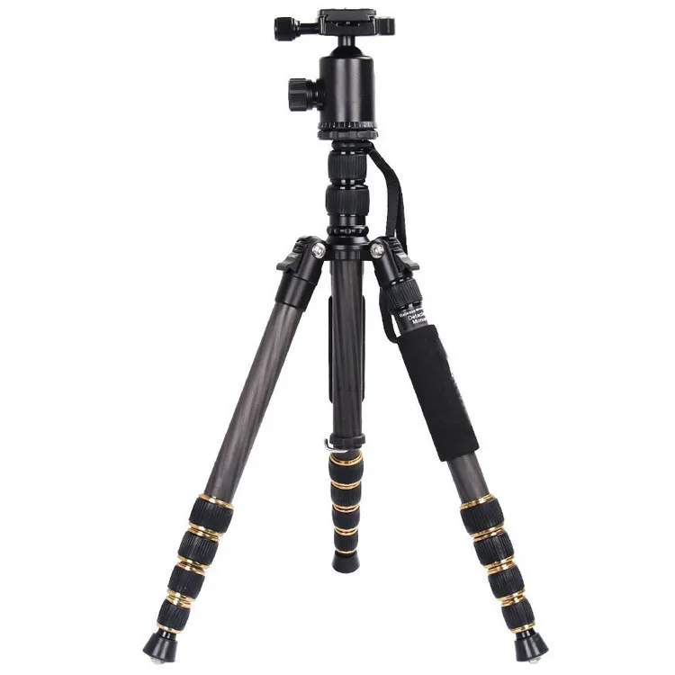 Triopo photography carbon fiber shooting camera tiktok tripod with ball head and monopod leg