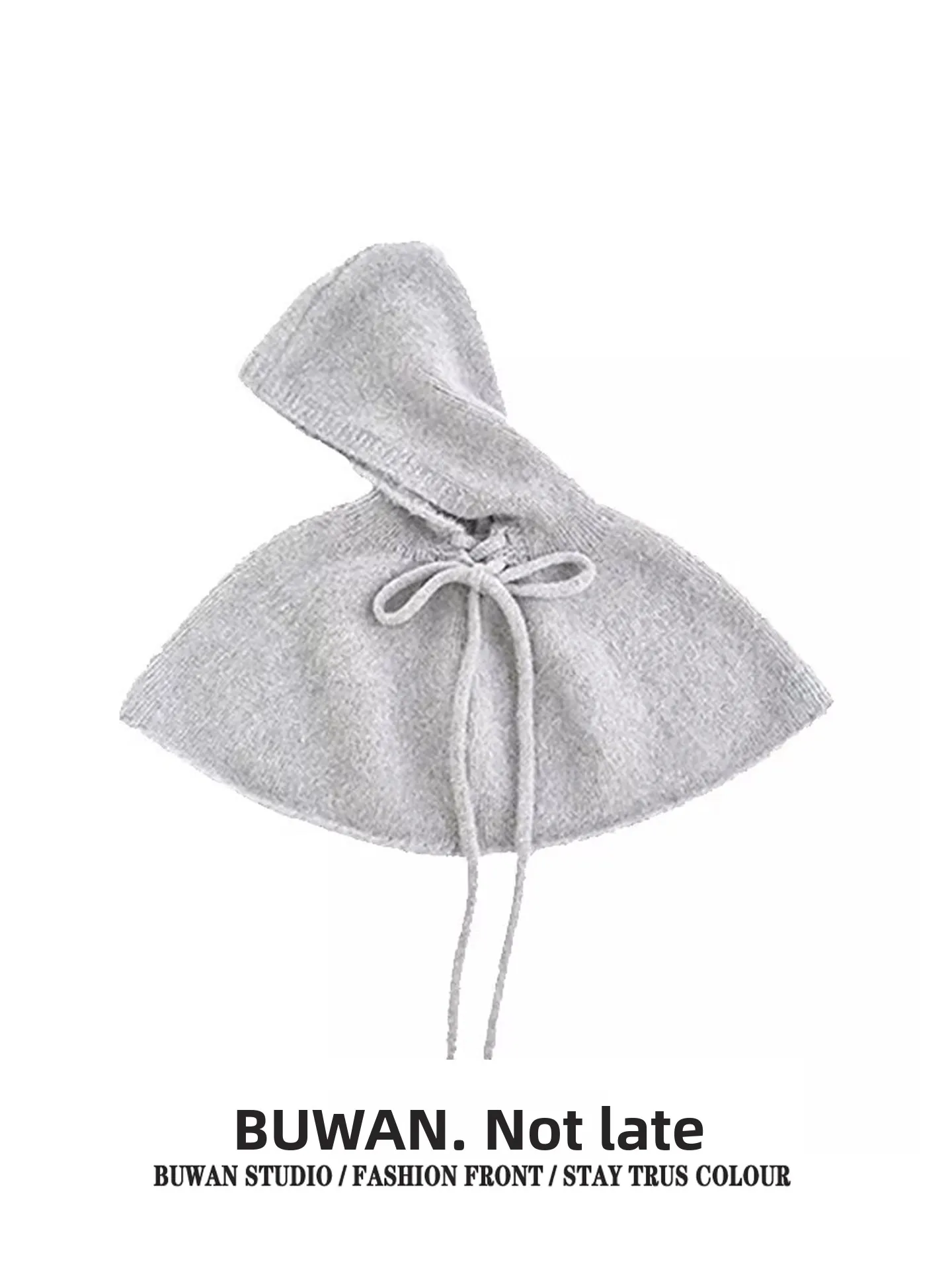 

Вязаная шапка-снуд Ruth Winter Pearl Grey с декоративным элементом для молодых женщин