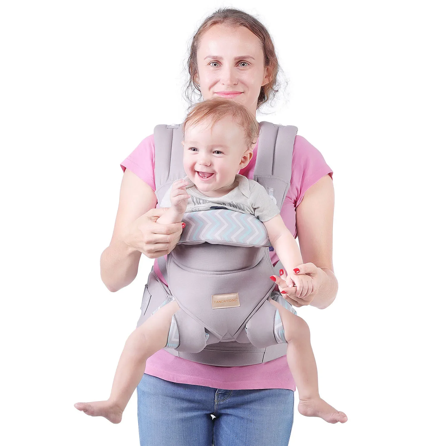 Gendongan bayi 5-in-1 ransel gaya semua posisi untuk membawa bayi bayi dan anak dari 7-35 lbs bersertifikat ergonomis