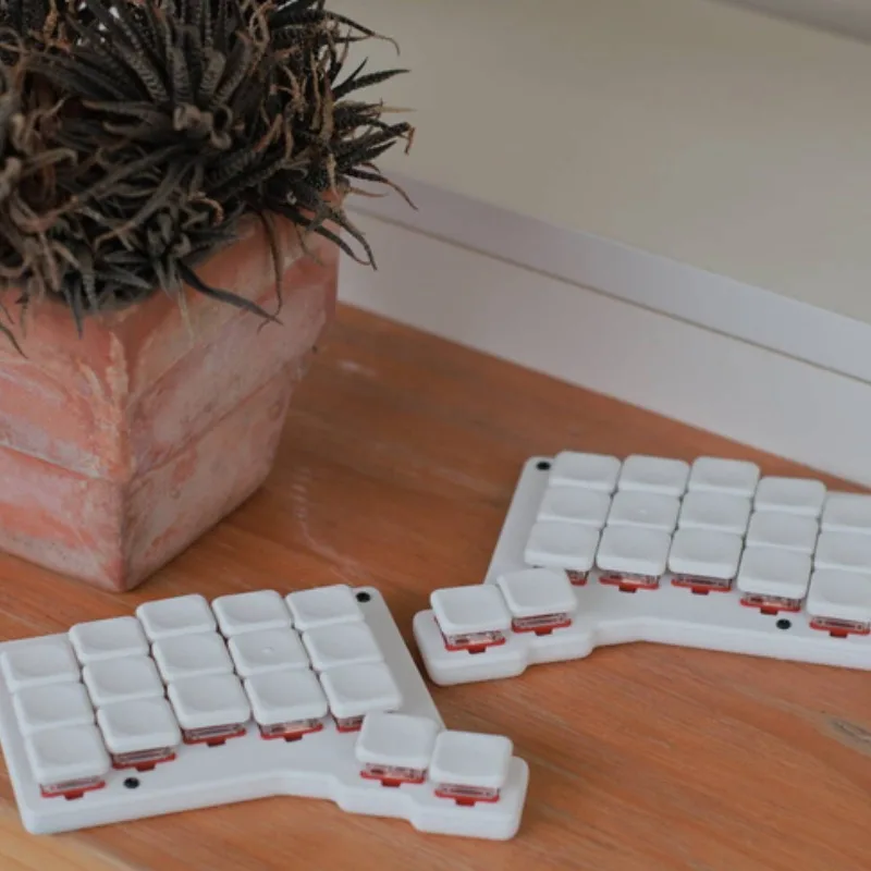 Forager Split Keyboard Bluetooth Wired ZMK Hot Swap Low Switch Choc Custom Teclado Gamer Low Profile Mechanical Keyboards - Image 5
