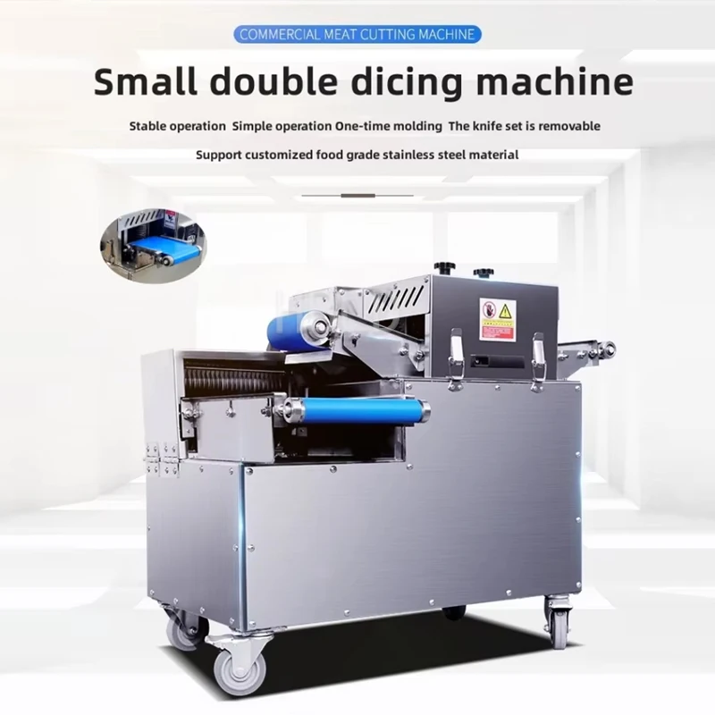 Commercial Stainless Steel Automatic Meat Cutter Chicken Beef Dicer One-Time Forming for Kitchen