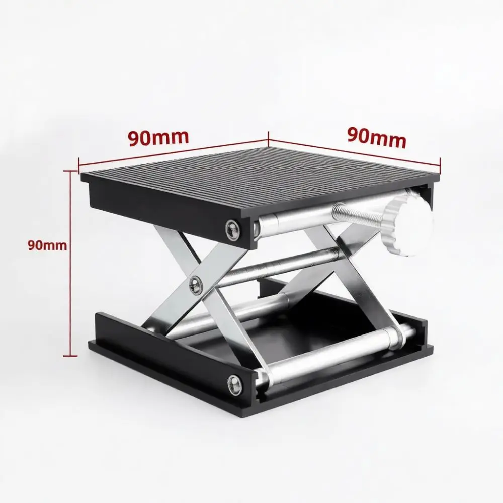 Portable Aluminum Lab Lifting Table Manual Scissor Stand For Infrared Leveling Calibration Positioning Tool