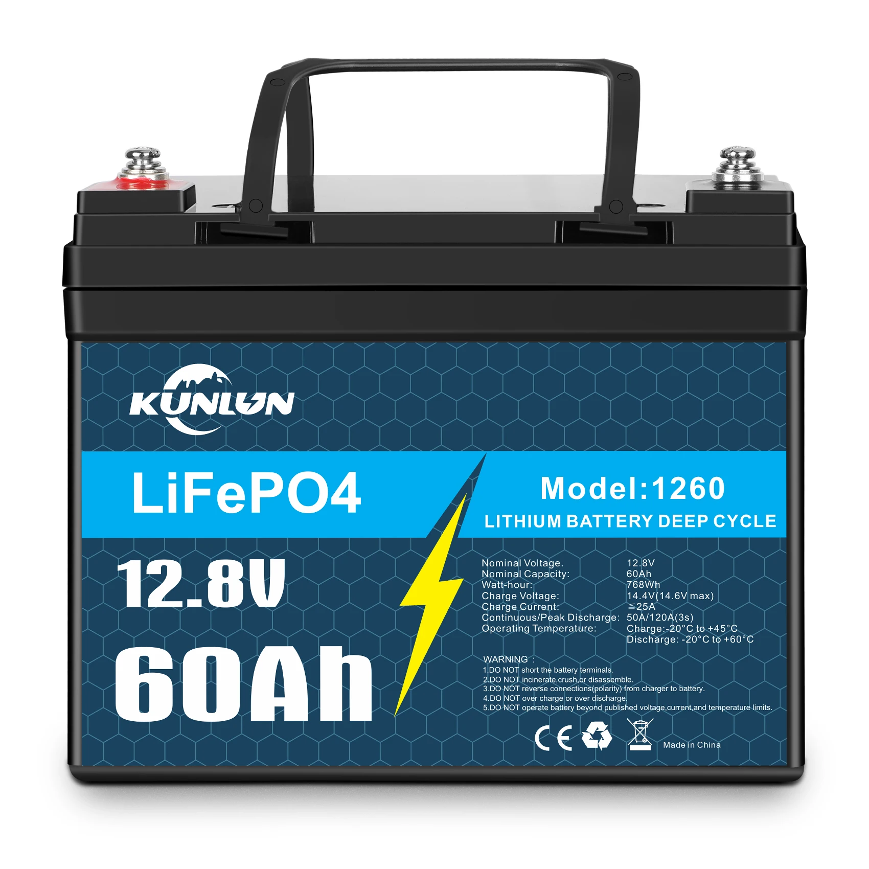 

12V 20Ah/30Ah 60Ah LiFePO4 Battery Pack 12V Lithium Iron Phosphate Batteries 4000 Cycles for RV, Motorboat and Solar Panel