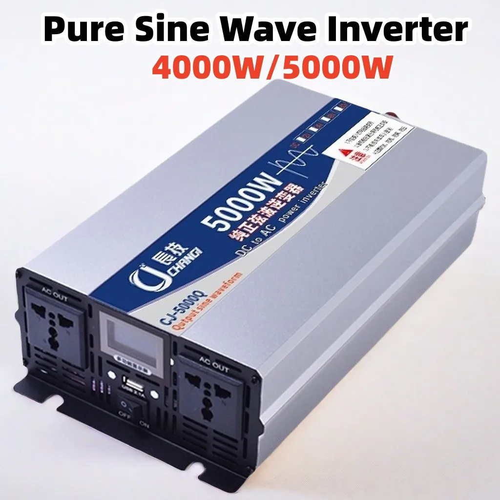 Inverter 12v 24v 110v 120v 220v pure sine wave 48V 60V 72V 4000w 5000w 6000w inversor de onda senoidal pura car power inverter