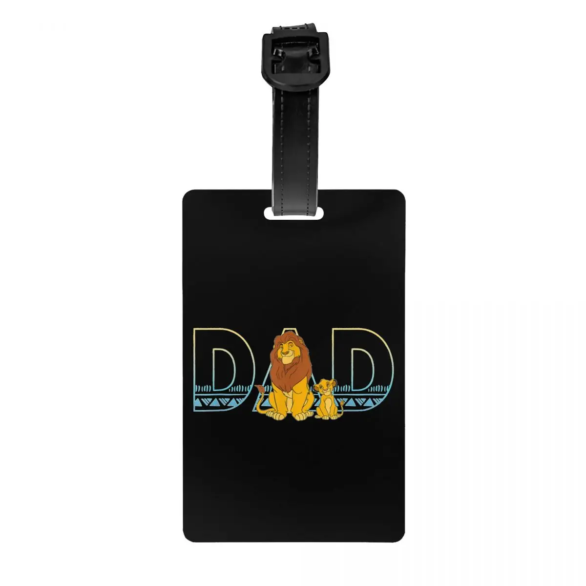 

The Lion King Simba Mufasa Dad Luggage Tag for Travel Bag Suitcase Privacy Cover Name ID Card