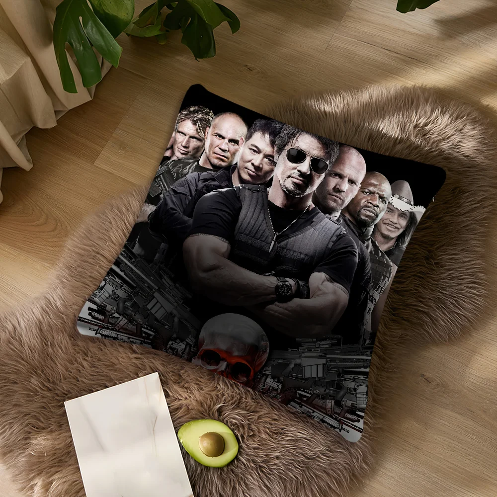 Spiel The E-Expendables Kissenbezug Wohnzimmer Akzent-Sofa Rückenstütze Quadratisches Lounge-Kissen für erholsame Nickerchen – Detail 5