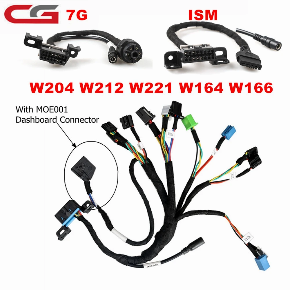 EIS ELV 7G+ISM Test Cables for Mercedes Works Together with VVDI MB TOOL and CGDI MB 8pcs EIS ELV Wires