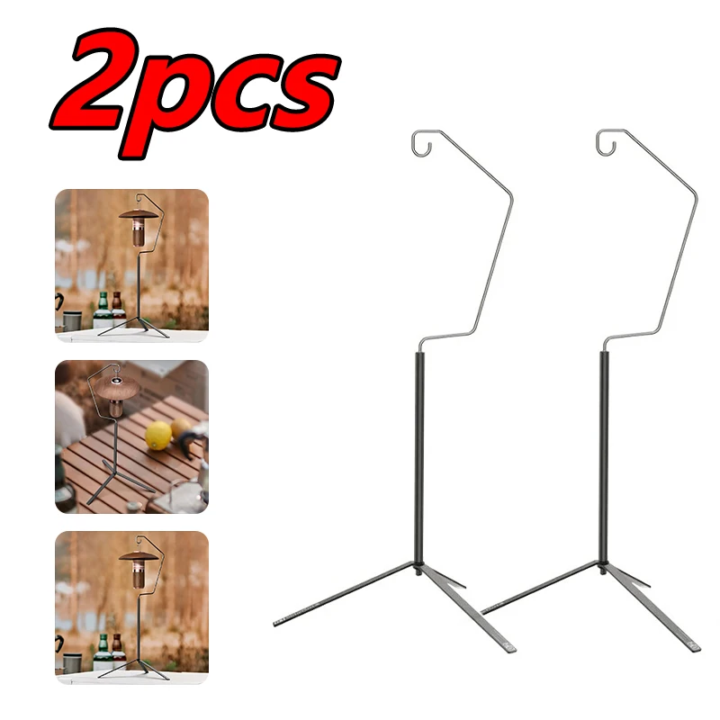 

Outdoor Ultra-light Light Stand, Camping Desktop Light Stand, Portable Detachable Tripod, Aluminum Alloy Lighting Hook Frame