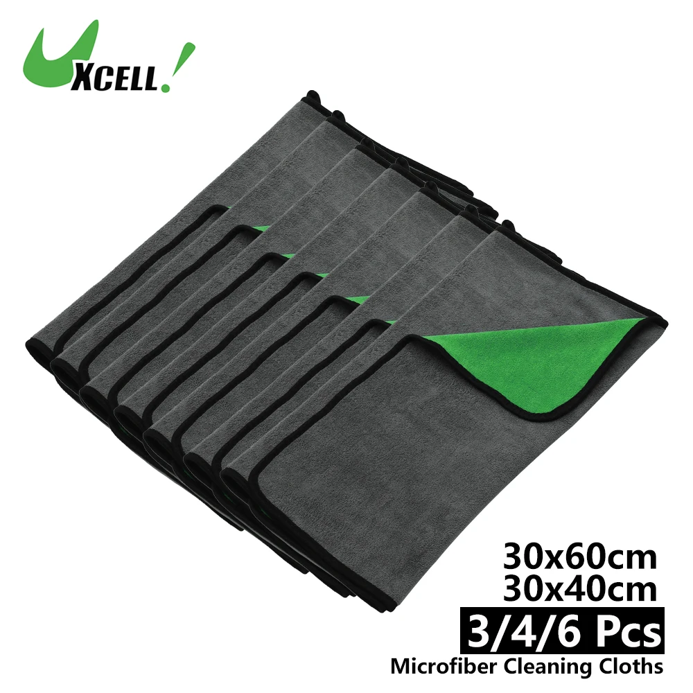 

Uxcell 30x60cm 30x40cm Microfibre Car Drying Towel Extra Large Car Cleaning Detailing Absorbent Car Drying Cloth Window Cleaner