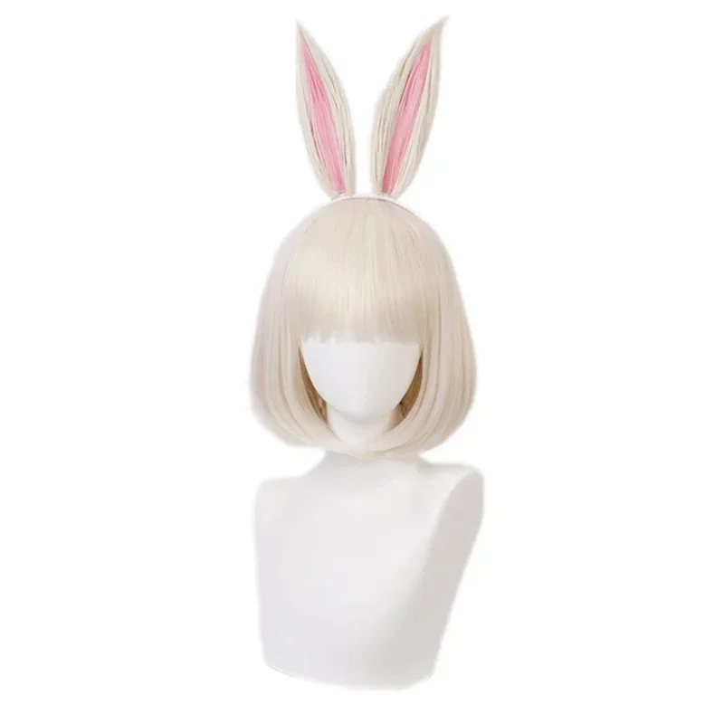 Anime Beastars Haru Legoshi Cosplay White Dress Rabbit Bunny Wolf Set Costume Rabbit Ears Wigs Halloween Party Suit Men Women