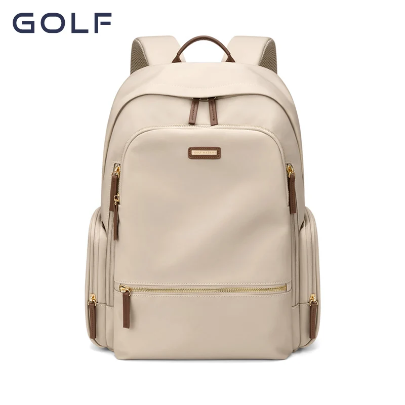 Plecak damski GOLF, modny, jednolity kolor, nylonowa torba podróżna, plecak do dojazdów do pracy/szkoły, plecak dla studentek, plecak na laptopa 15 cali.