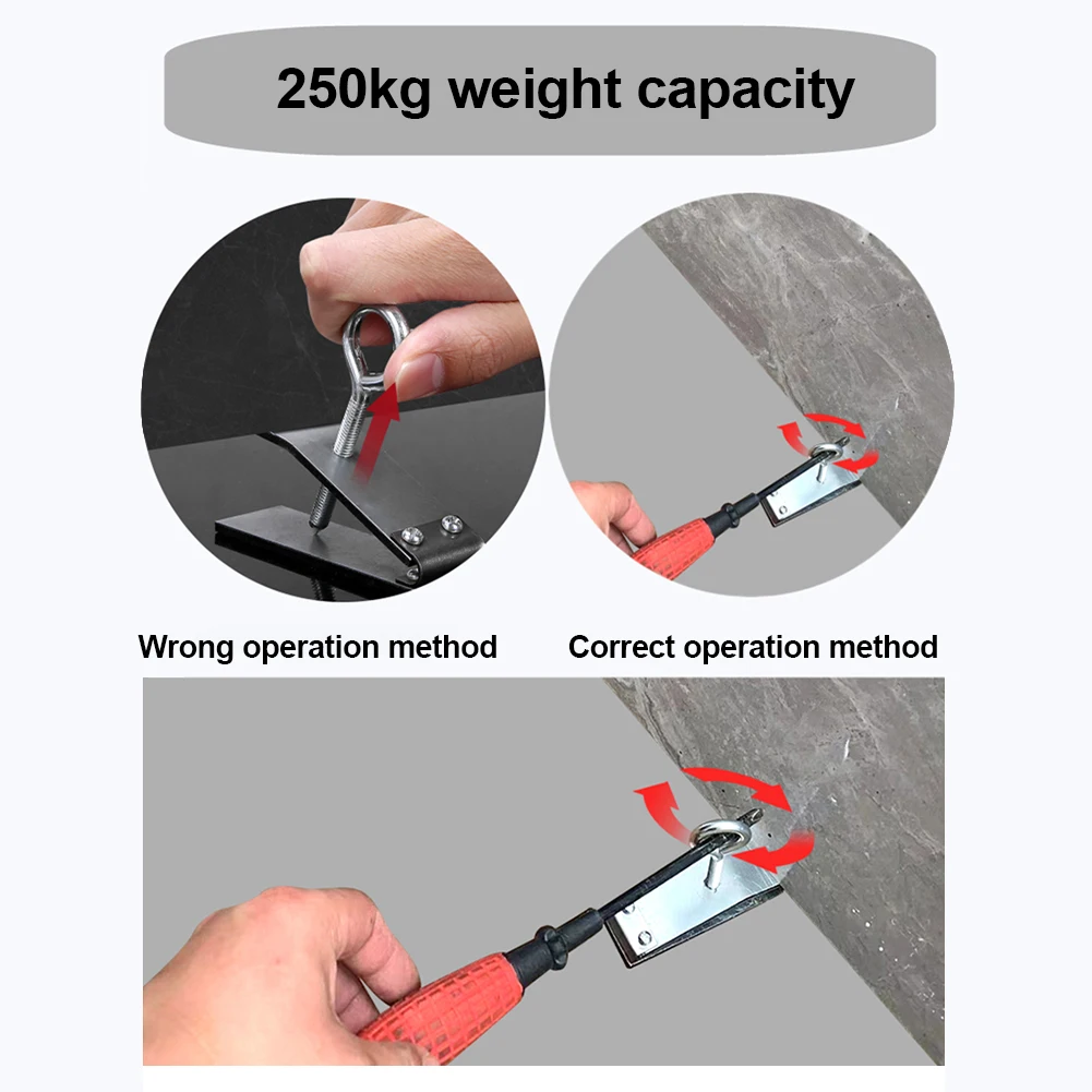 Adjustable Tile Height Regulator, 1-5.5cm Durable Wall Ceramic Tile Locator, 250KG Support Galvanized Steel, Lifter Leveling Dev