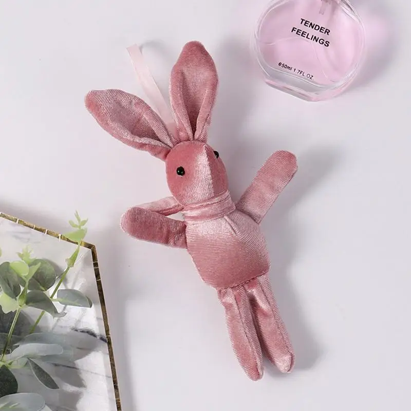 Kids Bunny Plush Toy Keychain Plushie Gift Plush Toy Cute Doll Toy Cute Rabbit Plush Mini Bunny Toy Stuffed Animal Keychain Bag